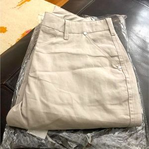 Cream colored cargo pants, size XS